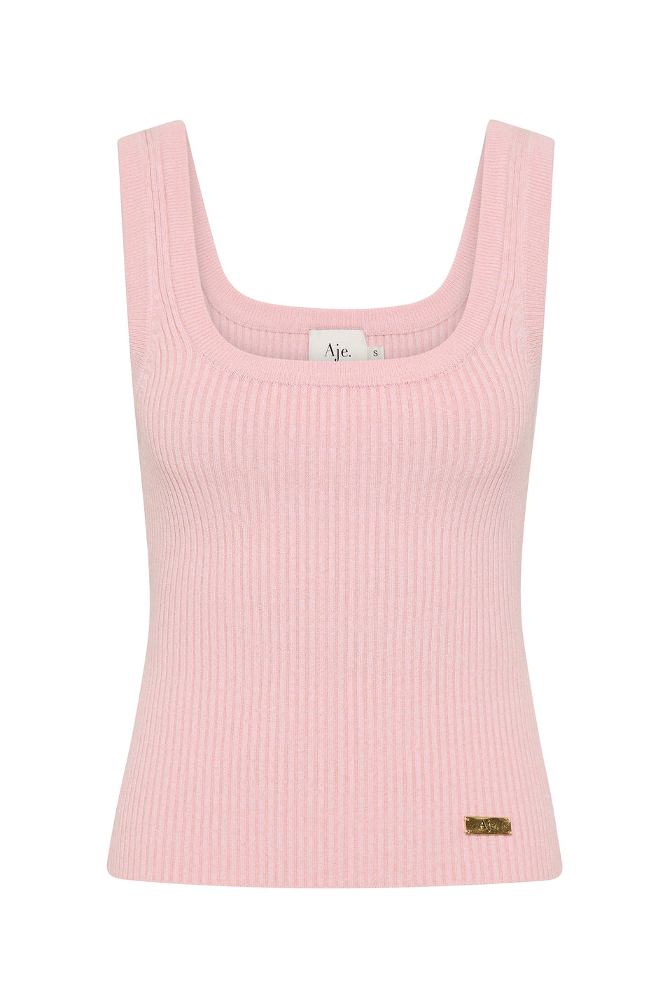 Aje BRONTE Scoop Neck Rib Tank