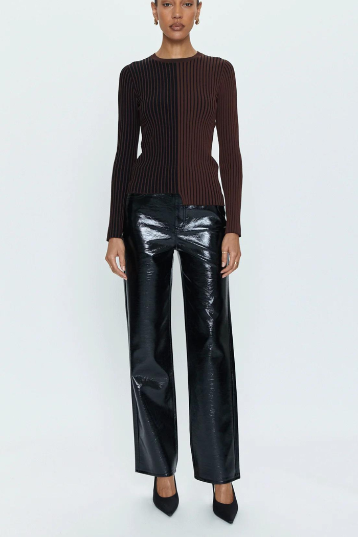 Pistola BETSY Variegated Rib LS Crewneck