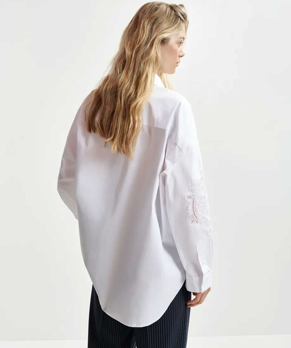 Essentiel Antwerp HOOFD Lace Panelled Top