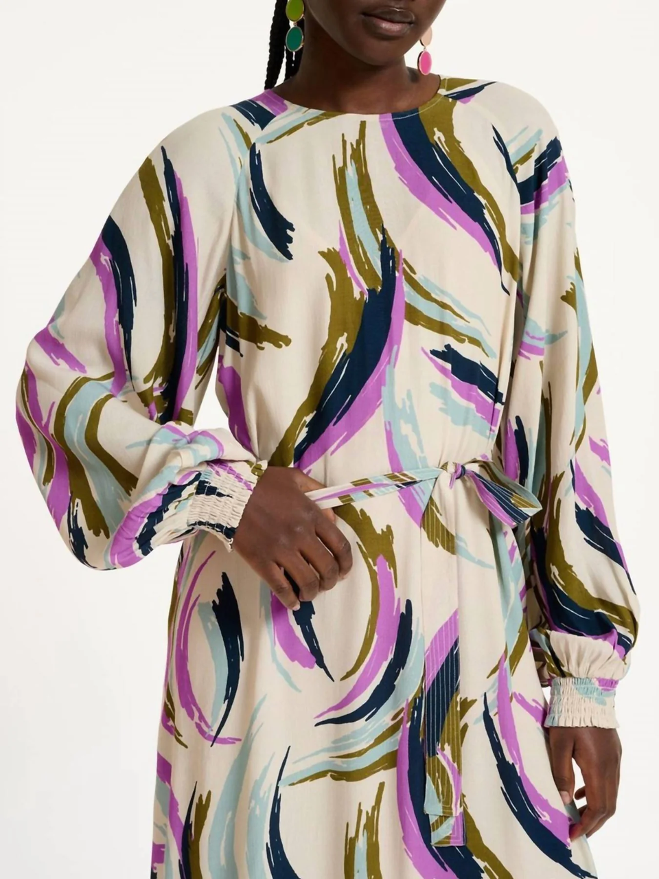 Essentiel Antwerp DUSUN Belted Maxi Dress