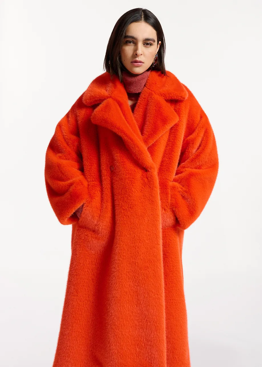 Essentiel Antwerp EDICT Oversized Faux Fur Coat