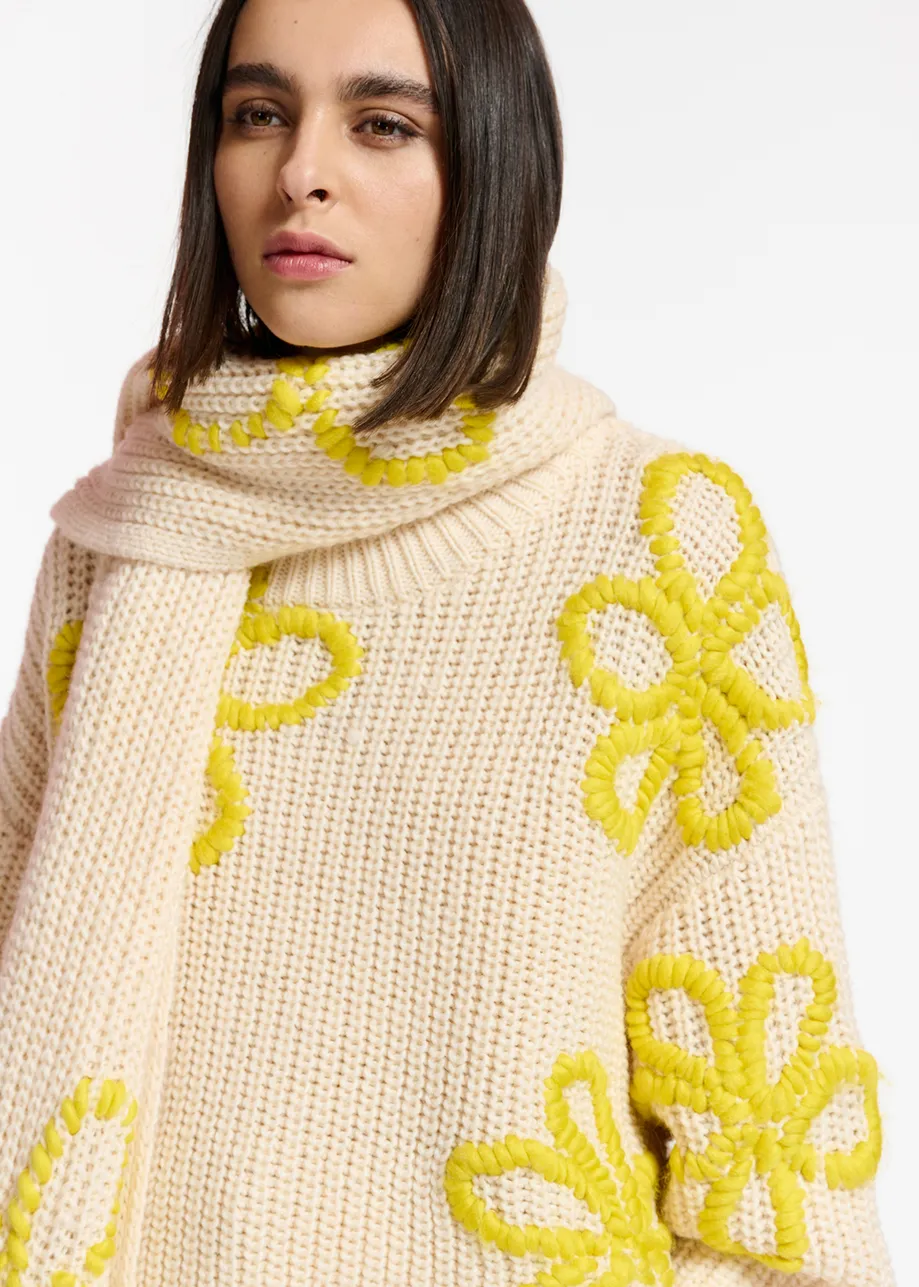 Essentiel Antwerp EFLORALE Embroidered Scarf