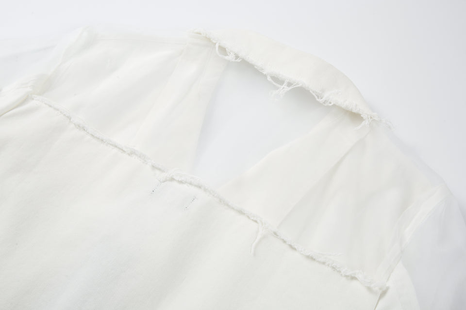 MAAC SEGAL Denim Organza Jacket