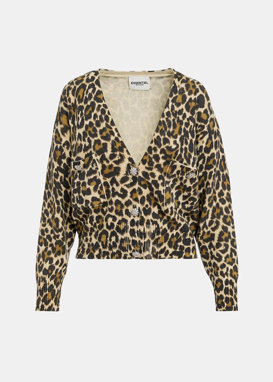 Essentiel Art Werp GENERALITE Printed Cardigan