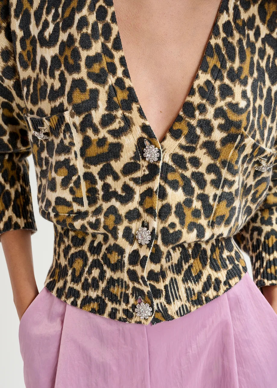 Essentiel Art Werp GENERALITE Printed Cardigan