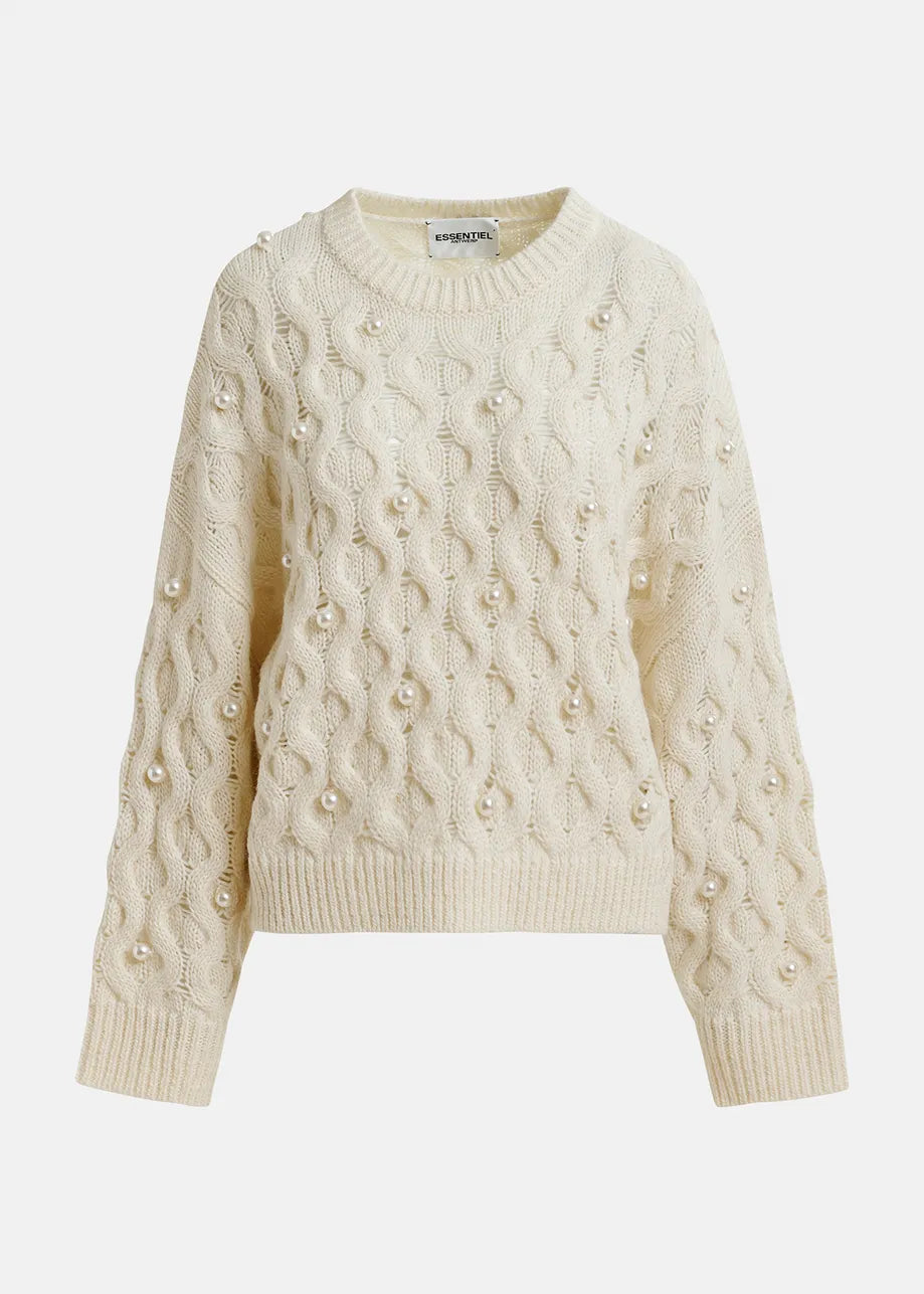 Essentiel Halpes Pearl Beads Pullover