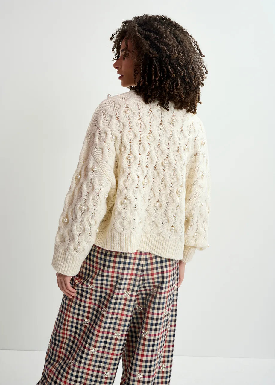 Essentiel Halpes Pearl Beads Pullover