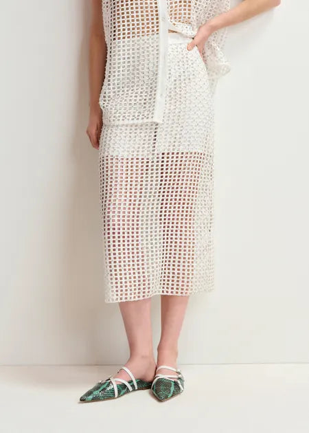 Essentiel Antwerp HANDKERCHIEF Sequin Mesh Skirt