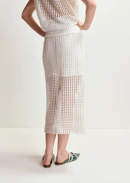 Essentiel Antwerp HANDKERCHIEF Sequin Mesh Skirt