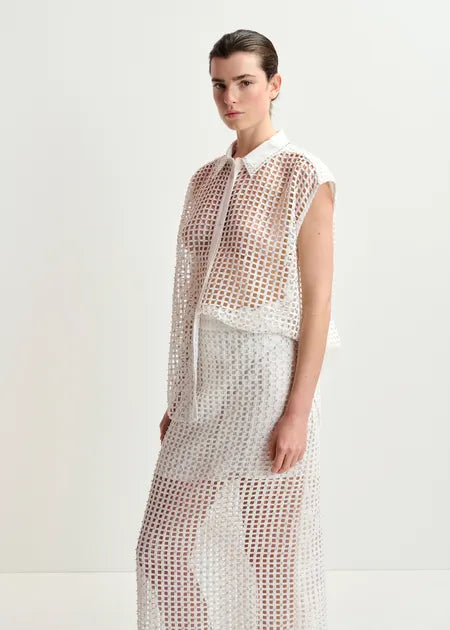 Essentiel Antwerp HARNESS Sequin Mesh Shirt