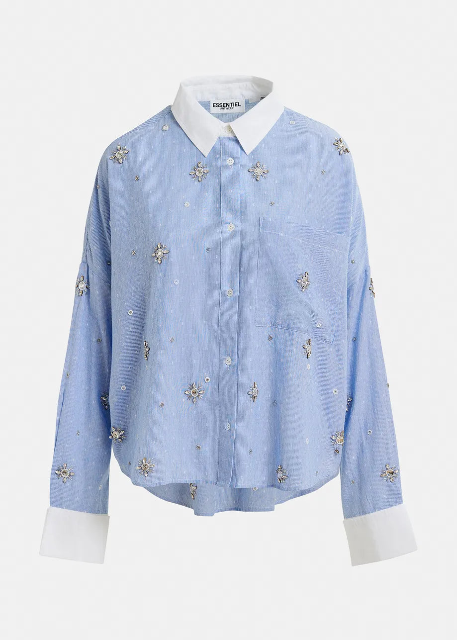 Essentiel Helight Embellished Boxy Shirt