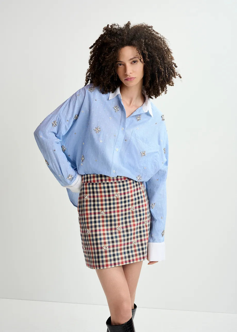 Essentiel Helight Embellished Boxy Shirt