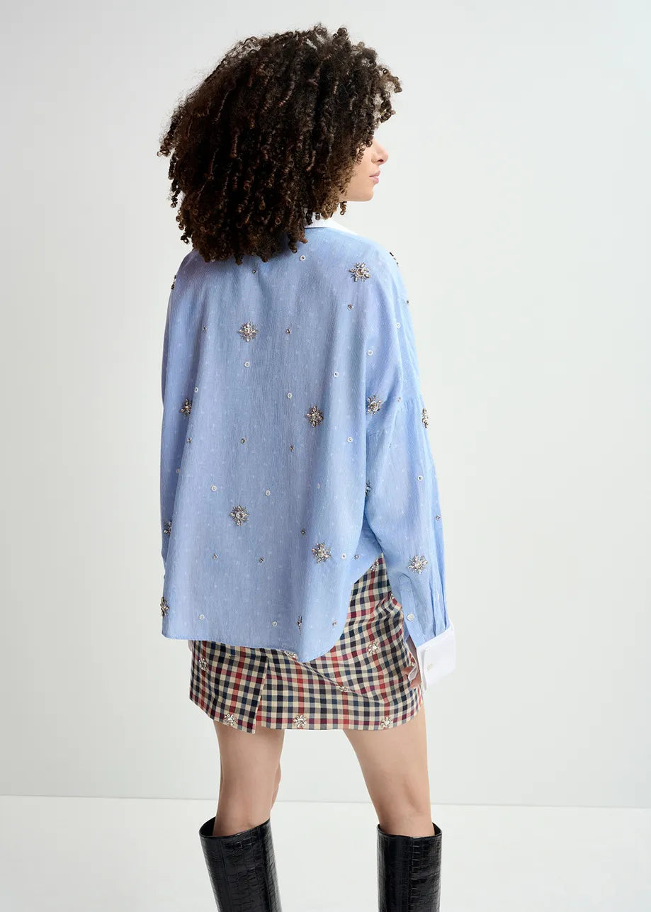 Essentiel Helight Embellished Boxy Shirt