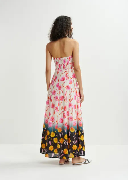 knee length dresses for ladies Essentiel Antwerp HEORGIA Strapless Midi Dress – MAAC London