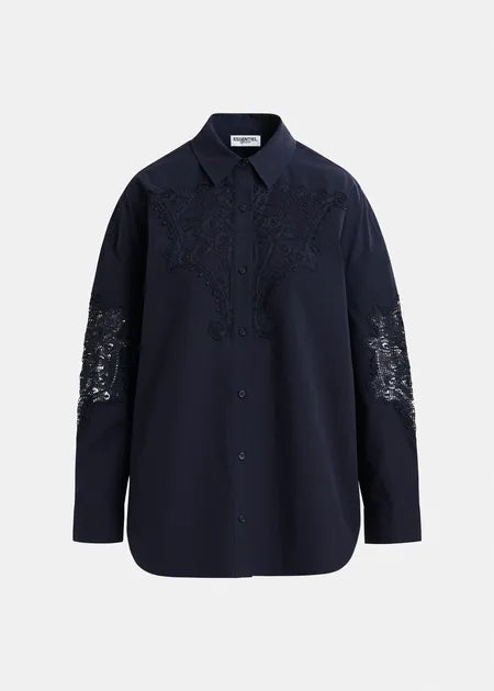 Essentiel Antwerp HOOFD Lace Panelled Shirt