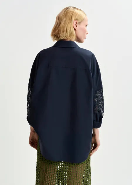 Essentiel Antwerp HOOFD Lace Panelled Shirt