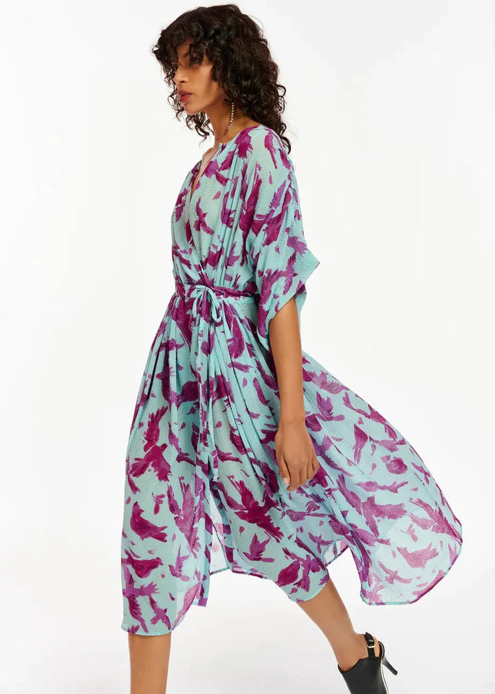 oversized wrap dress Plus Size Classic Wrap Belted Dress