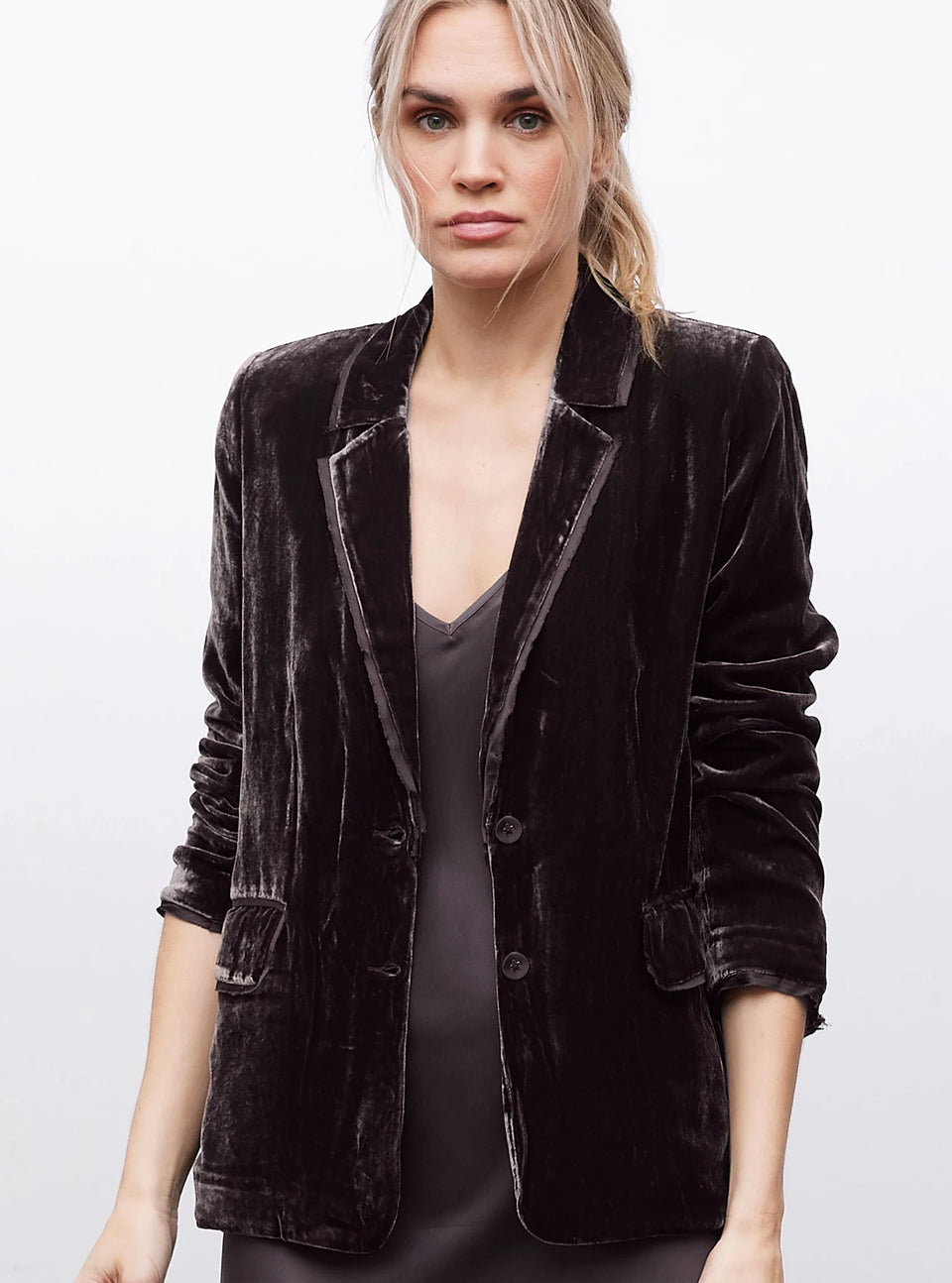 Go by Go Silk Go Velvet Boyfriend Jacket