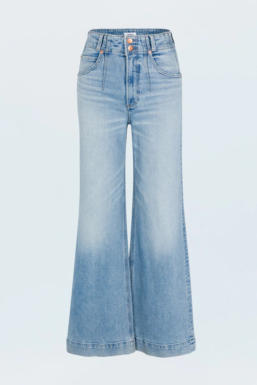Pistola LANA High Rise Ultra Wide Leg Jean - Terrace