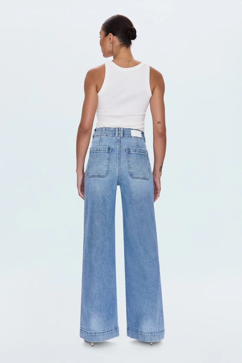 Pistola LANA High Rise Ultra Wide Leg Jean - Terrace
