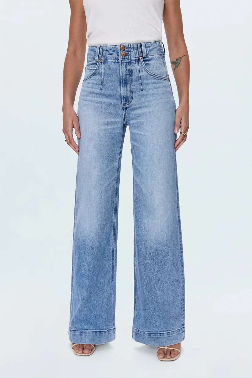 Pistola LANA High Rise Ultra Wide Leg Jean - Terrace