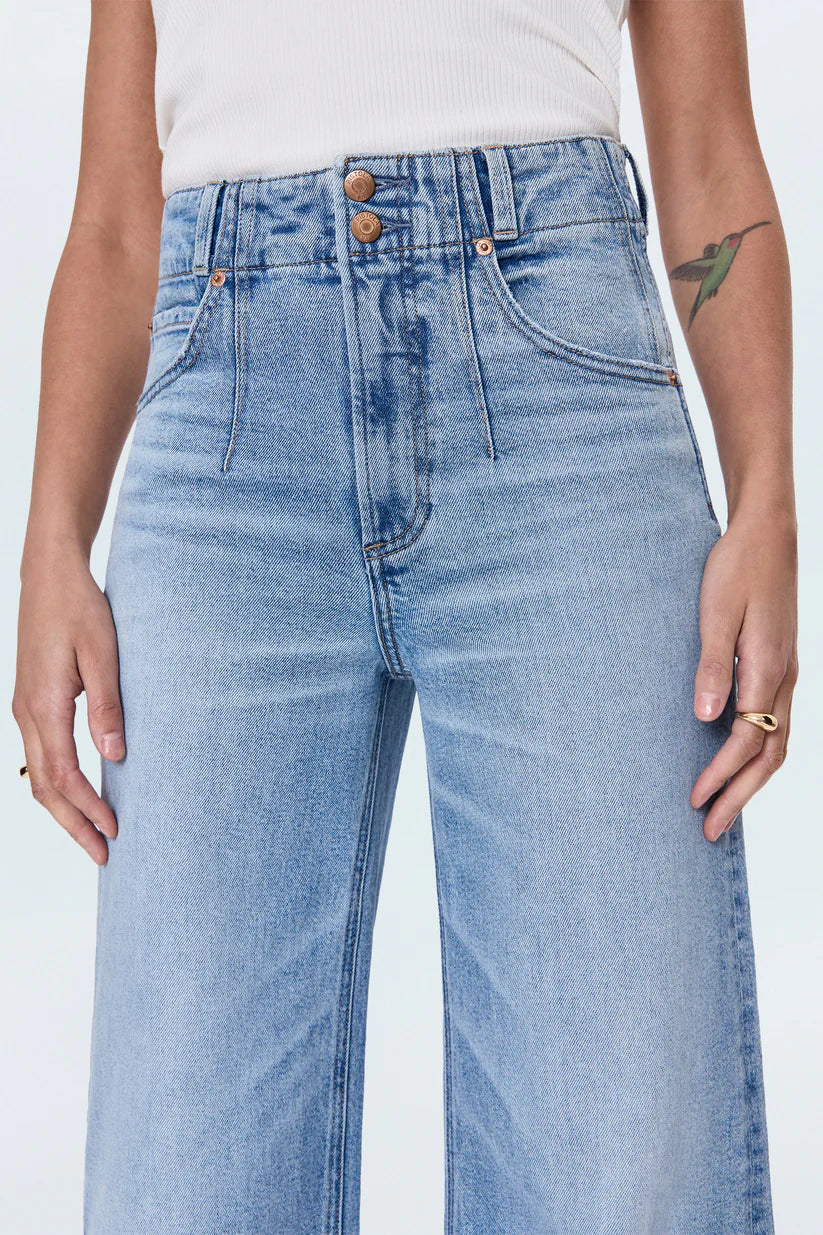 Pistola LANA High Rise Ultra Wide Leg Jean - Terrace
