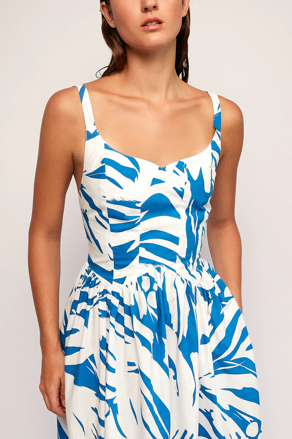 SWF Wave Waist Midi Dress