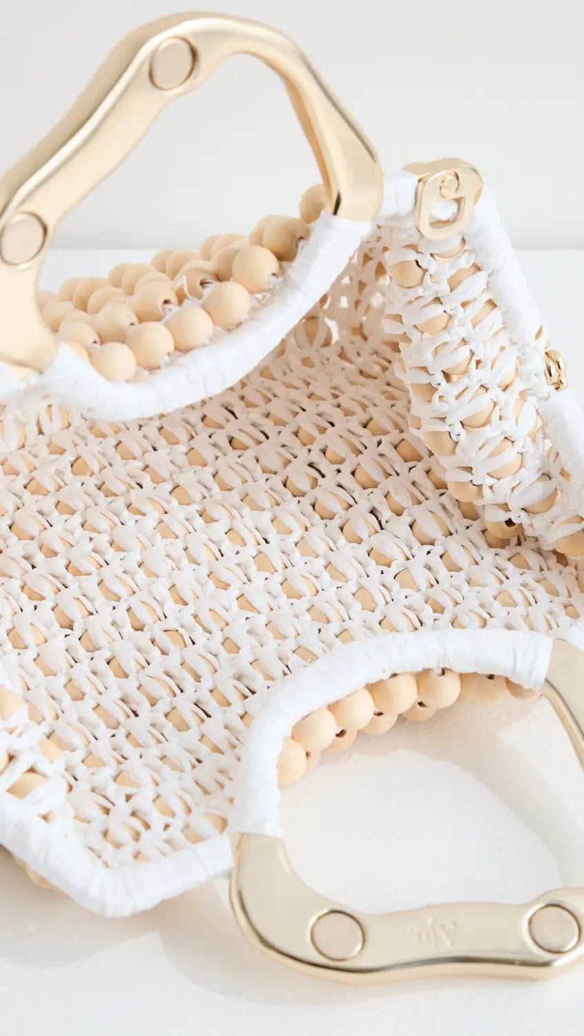 Aje VALERIE Beaded Frame Clutch