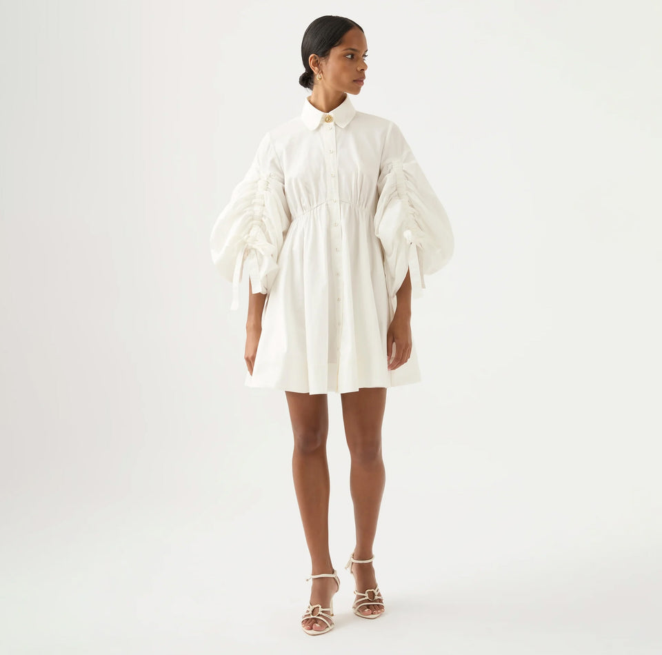 Aje UTOPIA Drawstring Mini Dress