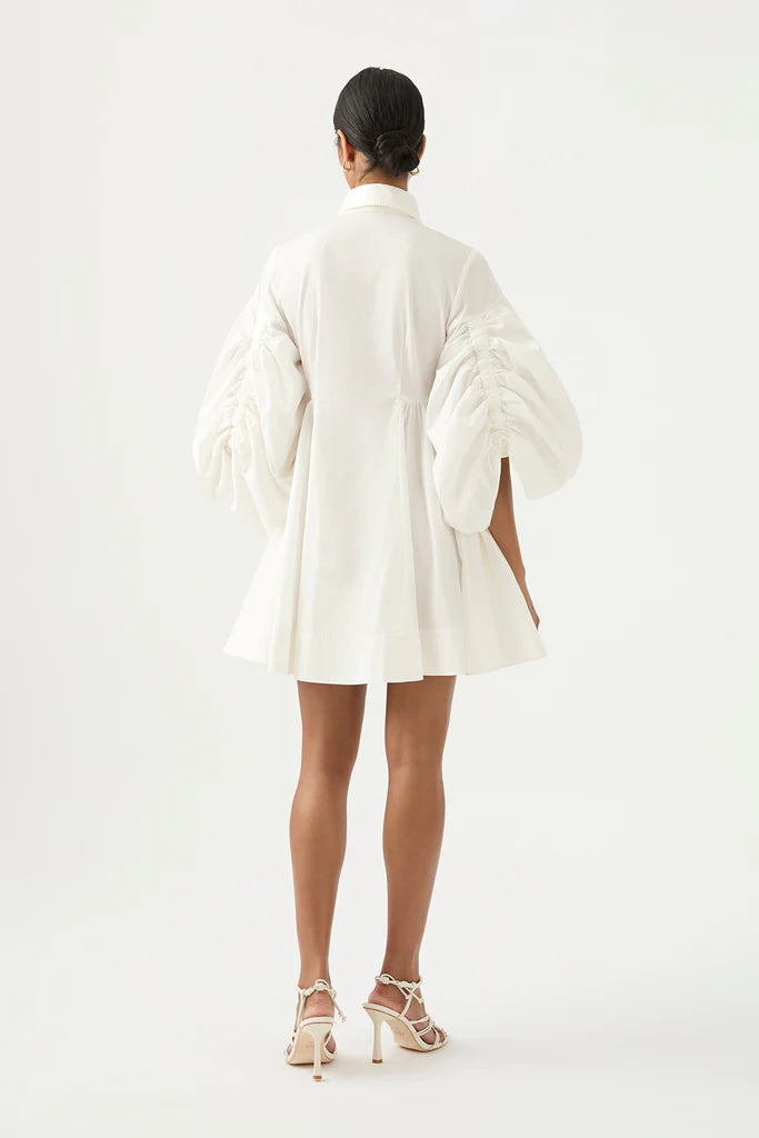Aje UTOPIA Drawstring Mini Dress