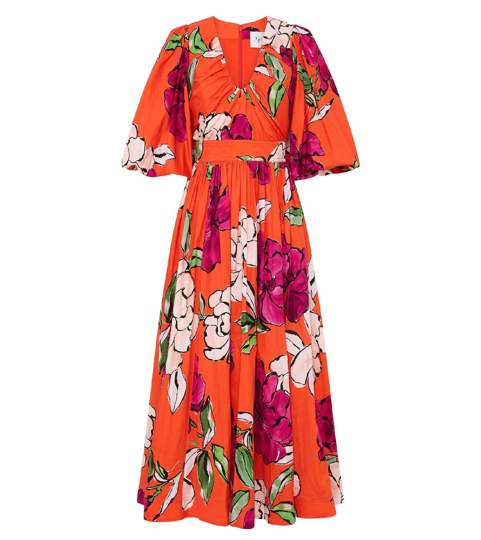 Aje MARLENE Floral Midi Dress