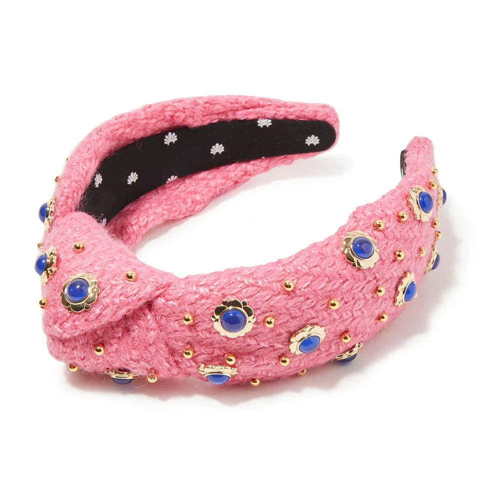 Lele Sadoughi EVA CABOCHON Knotted Headband | Dahlia
