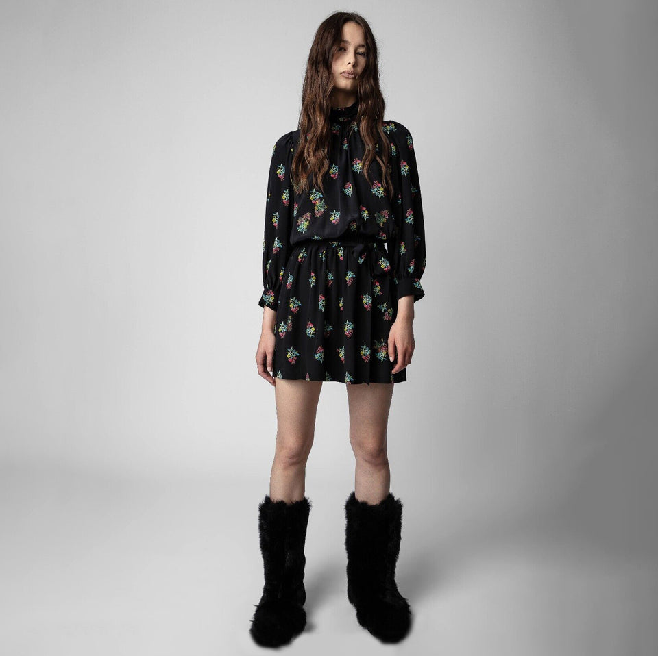 Zadig&Voltaire RIVALI Floral Silk Dress