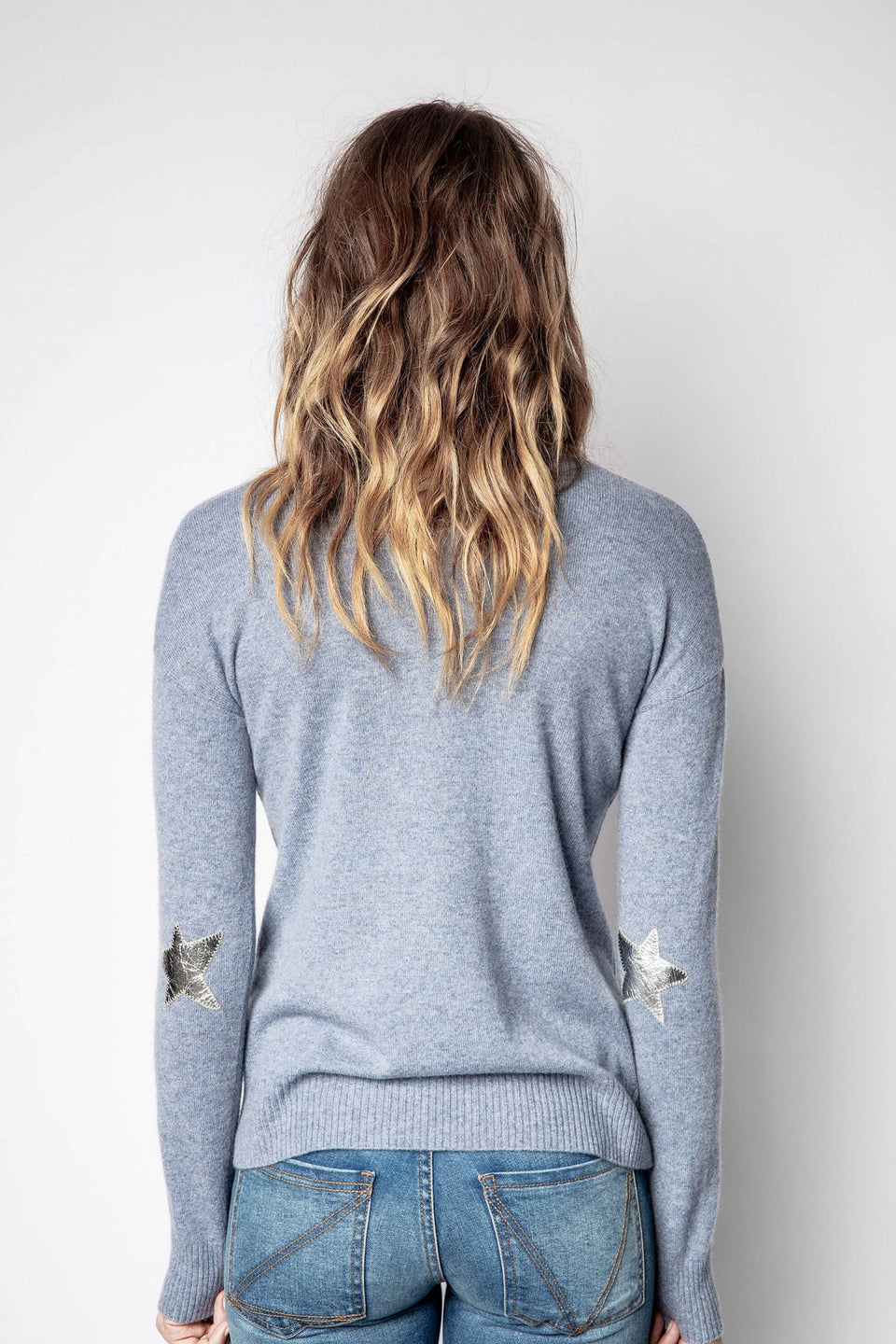 Zadig&Voltaire VIVI Gray Patch Sweater