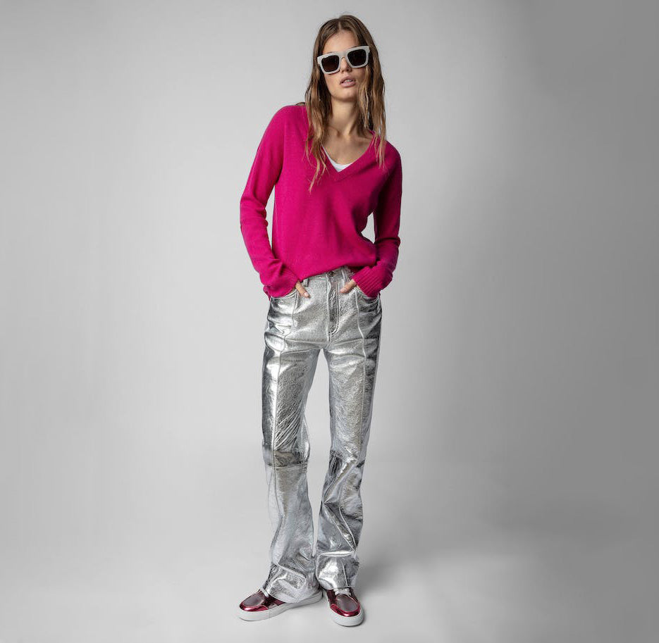 Zadig&Voltaire VIVI Pink Patch Sweater