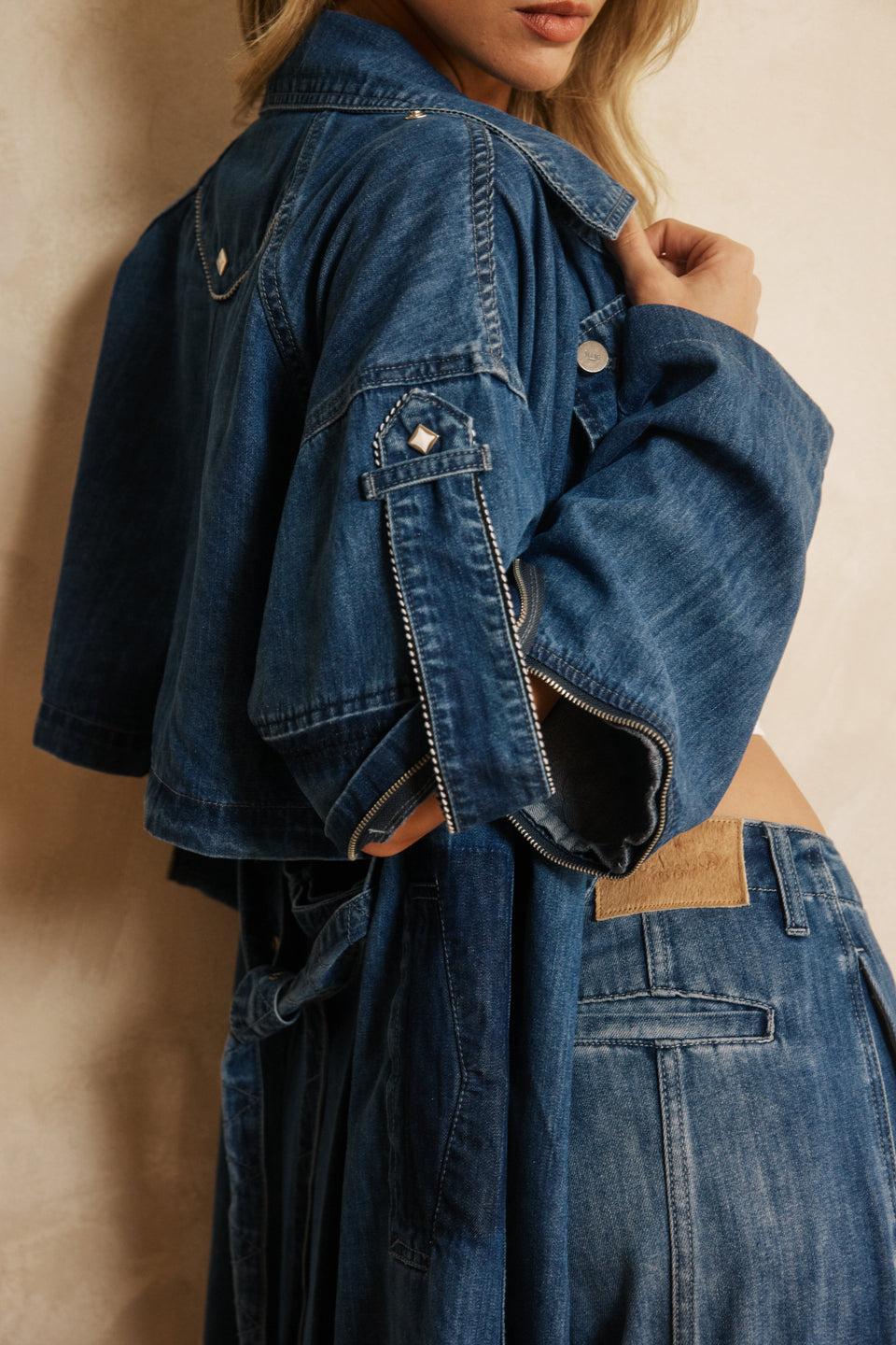 MAAC ASTOR 3 In 1 Denim Trench Coat