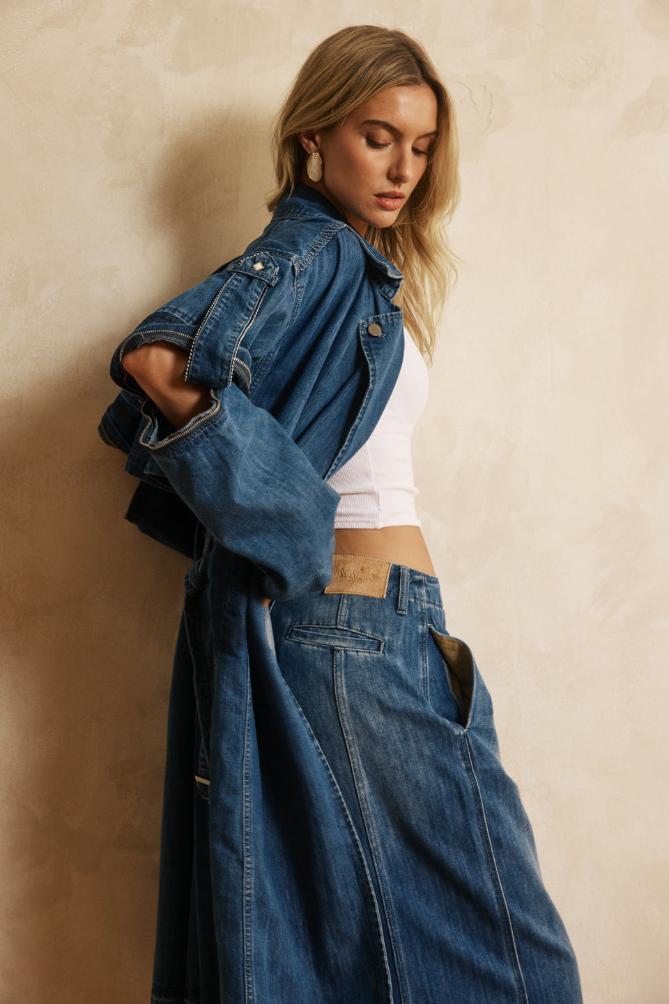 MAAC ASTOR 3 In 1 Denim Trench Coat