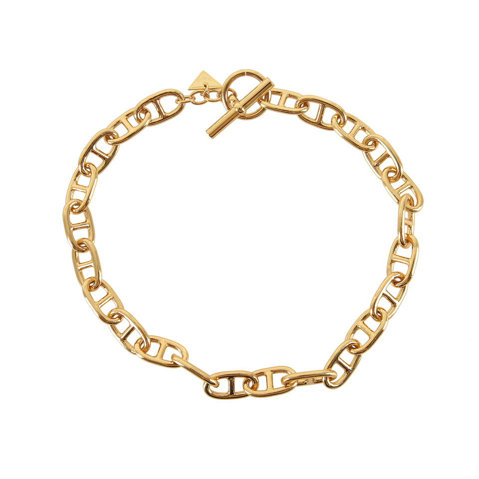 MAAC Mariner Toggle Chain Gold Necklace