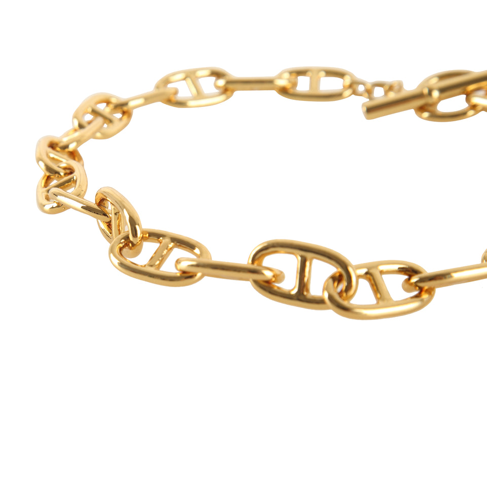 MAAC Mariner Toggle Chain Gold Necklace