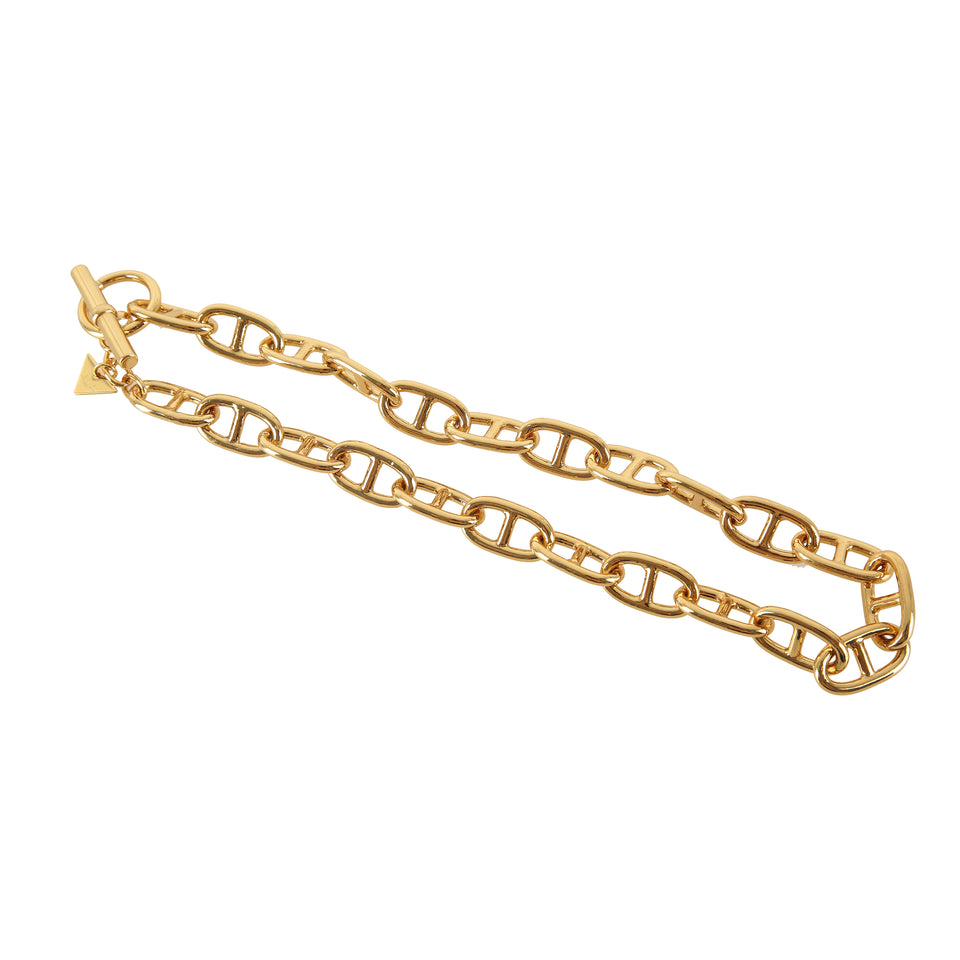 MAAC Mariner Toggle Chain Gold Necklace