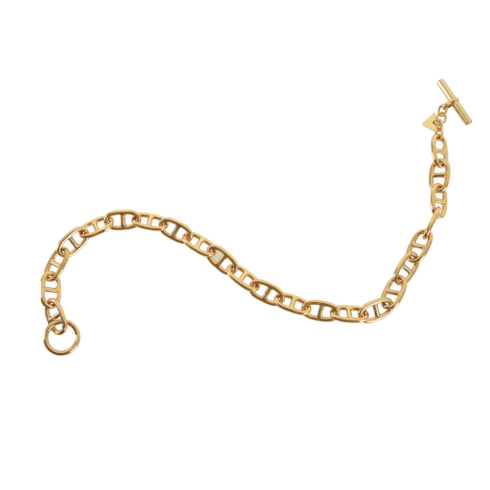 MAAC Mariner Toggle Chain Gold Necklace