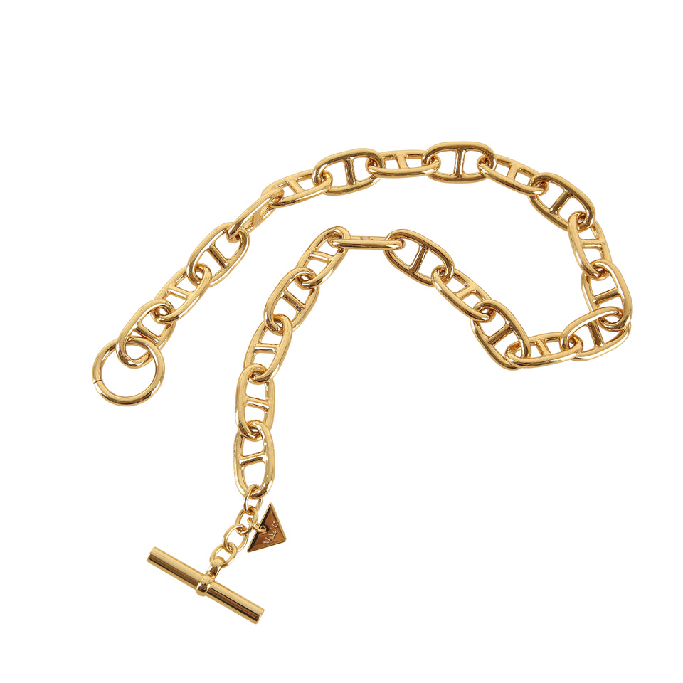 MAAC Mariner Toggle Chain Gold Necklace