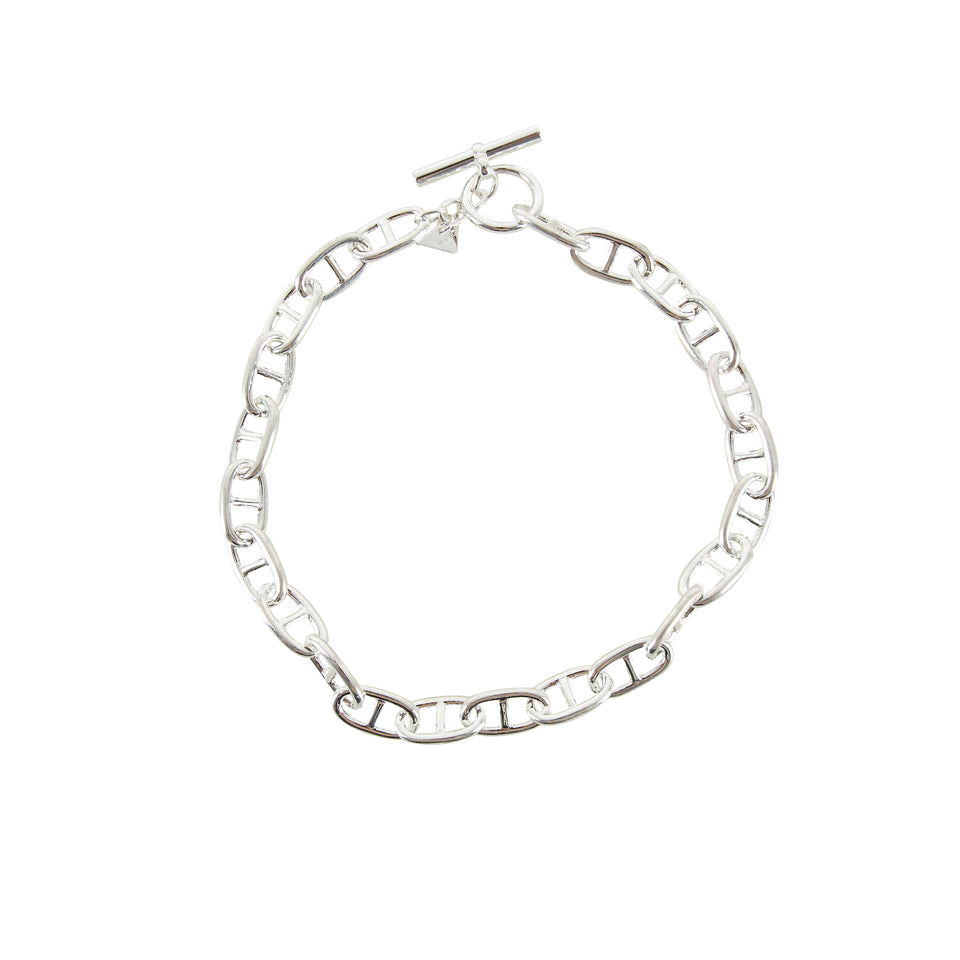 MAAC Mariner Toggle Chain Silver Necklace