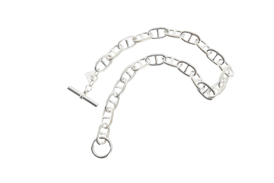 MAAC Mariner Toggle Chain Silver Necklace