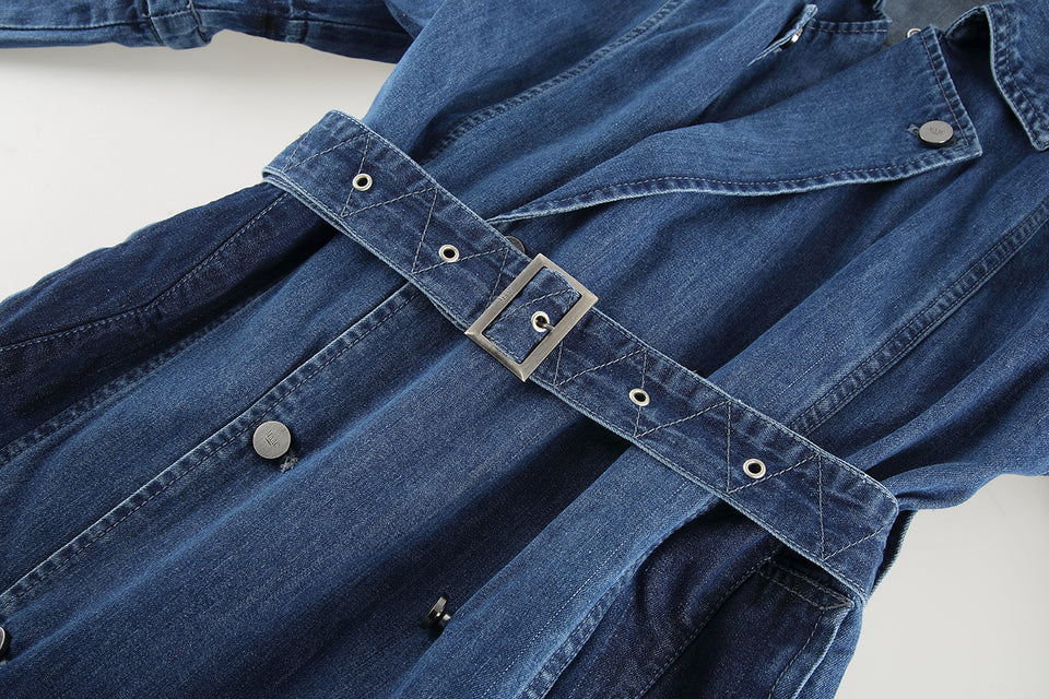 MAAC ASTOR 3 In 1 Denim Trench Coat