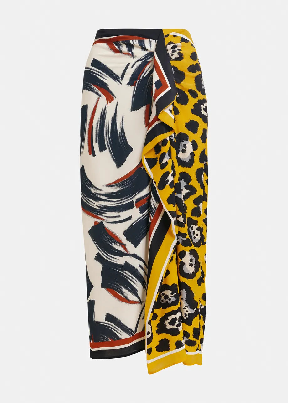 Essentiel Antwerp JUANITA Two Print Midi Skirt