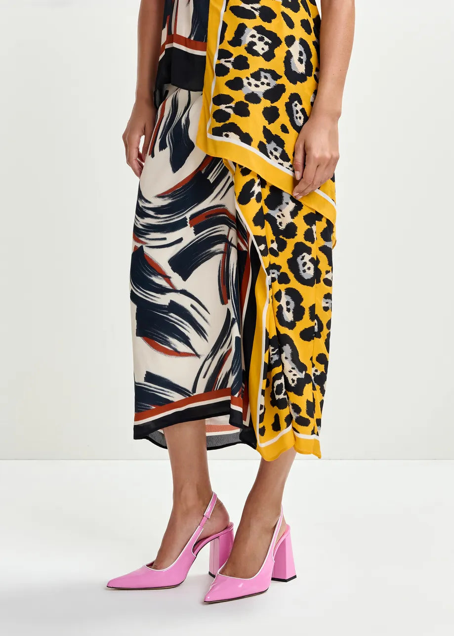 Essentiel Antwerp JUANITA Two Print Midi Skirt