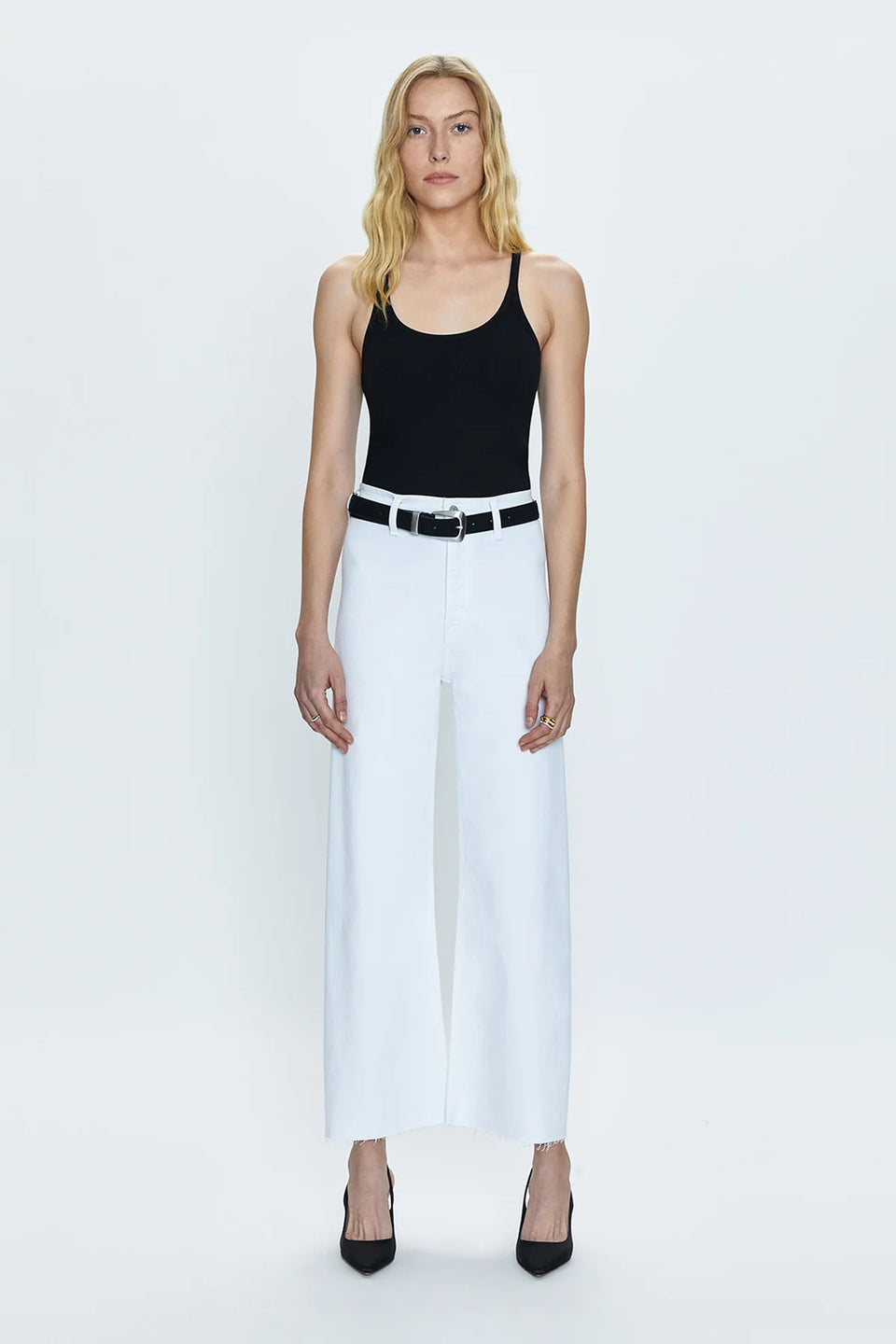 Pistola PENNY High Rise Wide Leg Crop Jeans