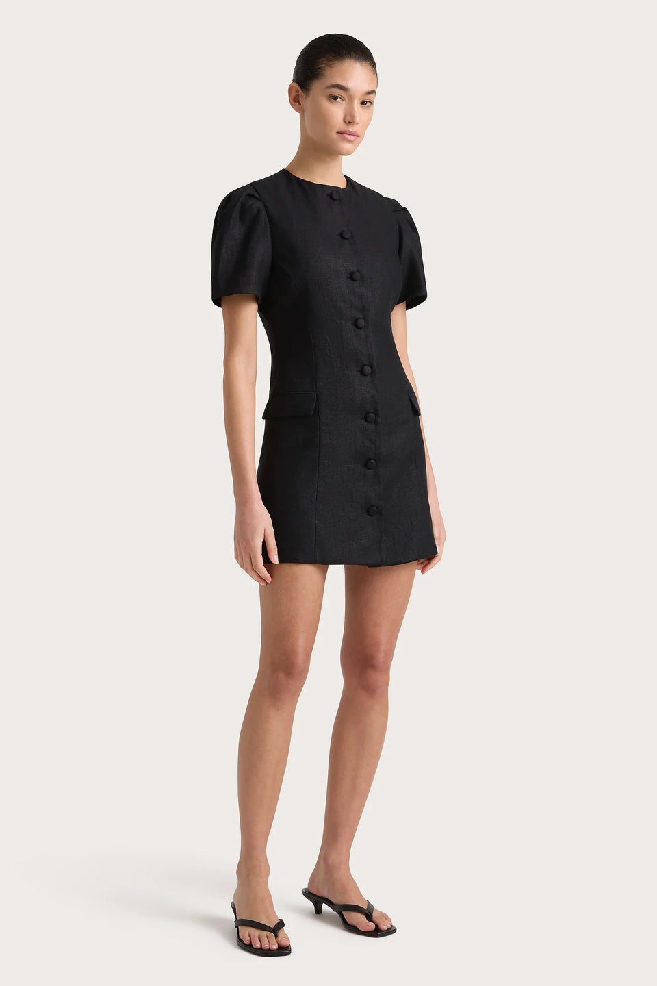 emah mini dress Godets Hem Mini Dress
