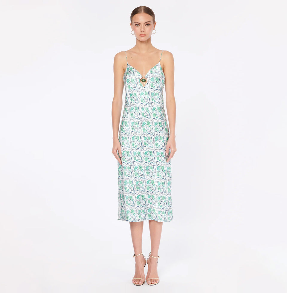Cami NYC CLIO Dress Turquoise Wallpaper